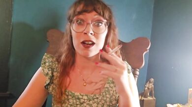 Redhead smoker milfs choke on burning cigarettes