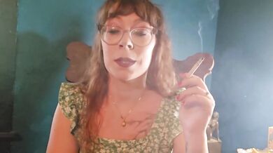 Redhead smoker milfs choke on burning cigarettes