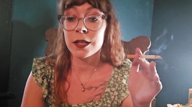 Redhead smoker milfs choke on burning cigarettes