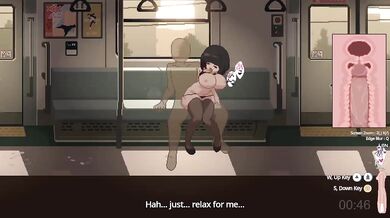 Wet pussy rides pixel cock on train public blowjob anime orgy