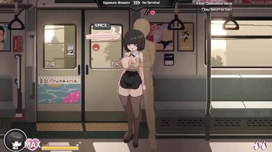Wet pussy rides pixel cock on train public blowjob anime orgy
