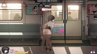 Wet pussy rides pixel cock on train public blowjob anime orgy