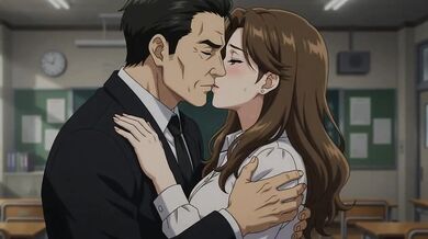 Principal's slutty teacher promotion office fuck