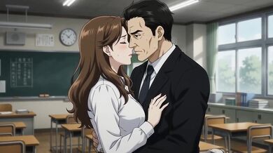 Principal's slutty teacher promotion office fuck
