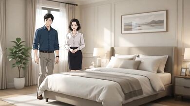 Real estate agent gets destroyed in her own bedroom