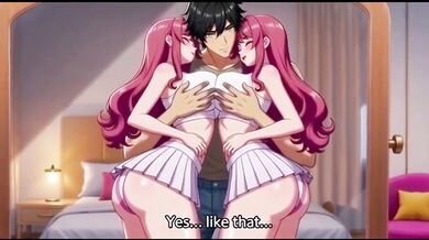 Sexy stepsister gets fucked by stepbro in front of mirror creampie