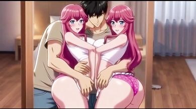 Sexy stepsister gets fucked by stepbro in front of mirror creampie