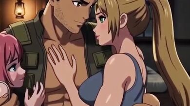 Lost in jungle hard fuck lost in jungle threesome loud moaning