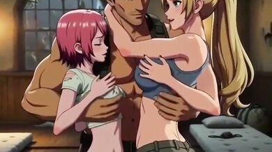 Lost in jungle hard fuck lost in jungle threesome loud moaning