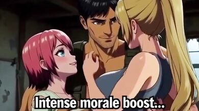 Lost in jungle hard fuck lost in jungle threesome loud moaning