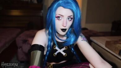 Jinx POV fuck machine destroyed my tight cosplay hole