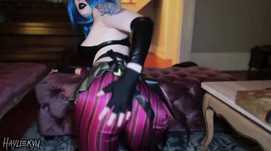 Jinx POV fuck machine destroyed my tight cosplay hole