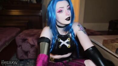 Jinx POV fuck machine destroyed my tight cosplay hole