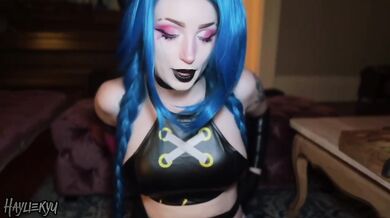 Jinx POV fuck machine destroyed my tight cosplay hole