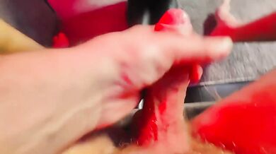 Blonde MILF Cage: Sucked Feet Choked on Thick Cock While Fuck Machine DP’d Her Ass Pussy