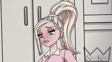 Courtney’s Jelly Gushed Over Anal Enema in Kitchen Cartoon