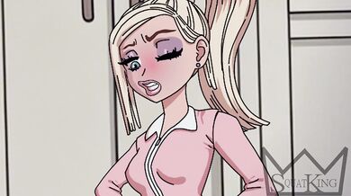Courtney’s Jelly Gushed Over Anal Enema in Kitchen Cartoon