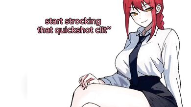 Makima makes you choke on her cum-drenched shoes in 3 minutes