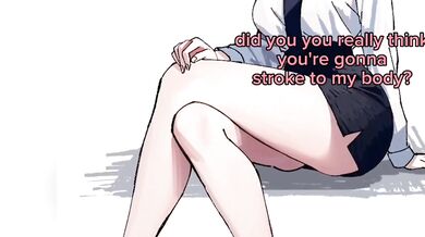 Makima makes you choke on her cum-drenched shoes in 3 minutes