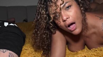 Gaping Colombiaas Gushed On By Big Dick Ebony Amateur