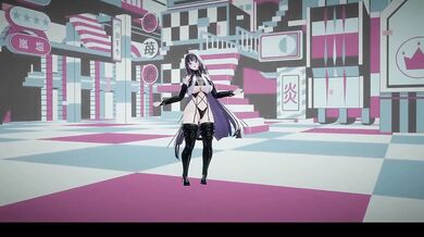 Nude elf VTuber dances KPop in glass bead hentai MMD destroyed