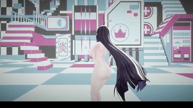 Nude elf VTuber dances KPop in glass bead hentai MMD destroyed