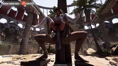 Lara Gets Destroyed by a Goblin Monster Cock Threesome Creampie Anal Rough Sex