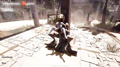 Lara Gets Destroyed by a Goblin Monster Cock Threesome Creampie Anal Rough Sex