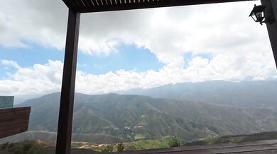 POV blowjob with mountain views big tits and tattooed latina choked raw