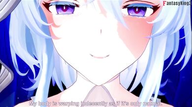 Shorekeeper POV destroyed by angelical blue tits and sloppy hentai