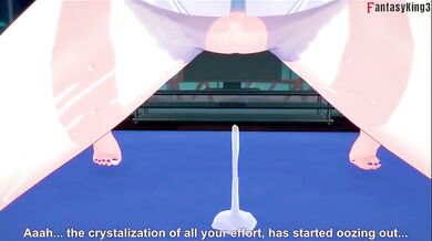 Shorekeeper POV destroyed by angelical blue tits and sloppy hentai