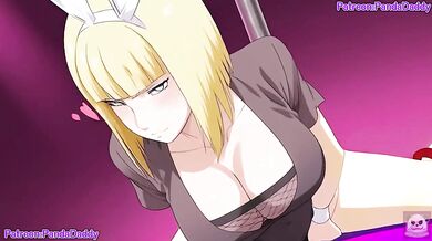 Big tits Samui forced to blow her boss in bunny suit hentai