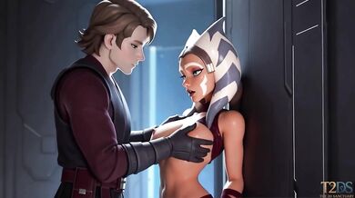 Ahsoka Tano x Anakin Skywalker Deepthroated Creampie Hentai