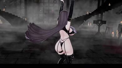 Big Booba Elf Vtuber Gets Stuffed by Fans in MMD Hentai