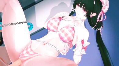 Lynae and Chisa get destroyed by thick cum now wuthering waves hardcore