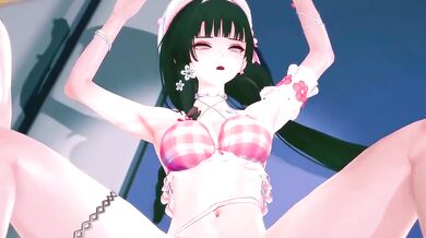 Lynae and Chisa get destroyed by thick cum now wuthering waves hardcore