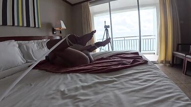 Thai teen tied up hammered hard on mattress loud moaning big dick