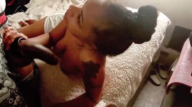 Incredible POV Toes and Blowjob Ebony Amateur Brown Skin Home