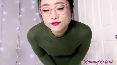 Hot Asian librarian swallows cum to keep you quiet in glasses POV