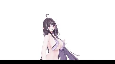 Focus Juice Overflowing Elf Vtuber Gets R18 MMD Treatment