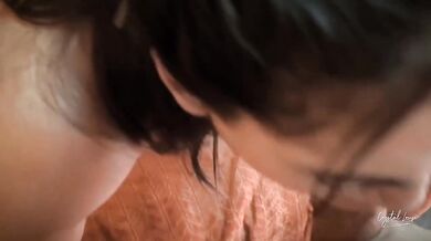 Hermanastra in POV while fucking her anal creampie