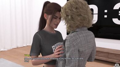 Futa Lesbian Redhead Takes Control of That Big Dick Two Hotties Destroy His Porn Game