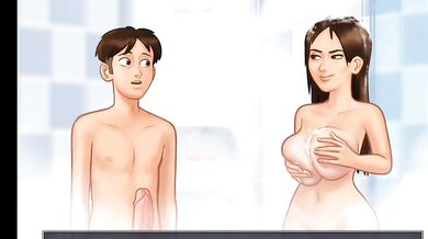 Summertime Saga molly shawar time blowjob part 1 big tits animation cumshot