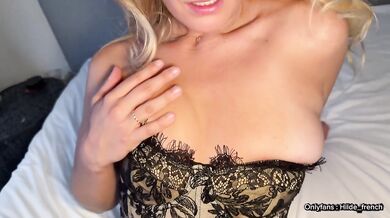 French blonde seduces you in Parisian love role play tease
