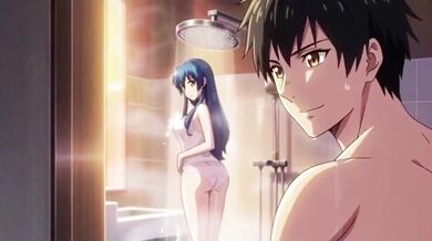 My stepsister destroyed while showering in 3D anime