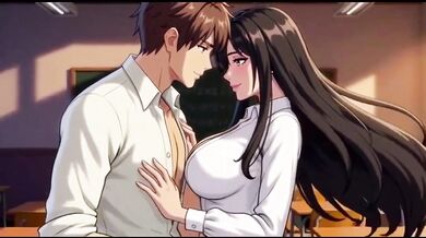 Horny stepmom teacher destroys student after class