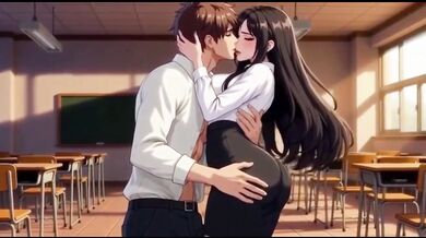 Horny stepmom teacher destroys student after class