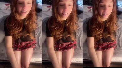 18 year old latina gives cum dripping blowjob while relaxing