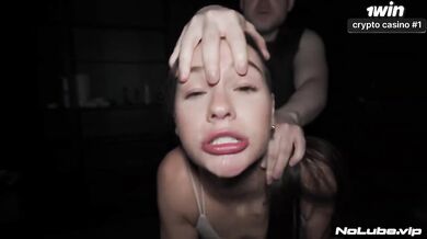 Teen petite gets destroyed squirted screaming rough hardcore doggy