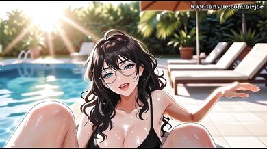 Glasses girl wrecked anal slut gets cream pie AI hentai